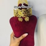 طقم فروع الشجر نحاس مطلي بالذهب