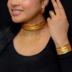 سلسل قوقاية مطلي بالذهب الخالص